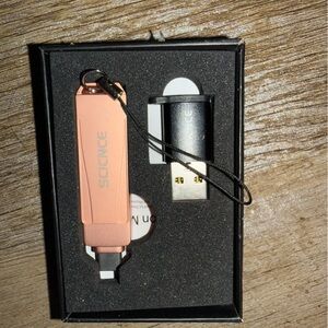 SCICNCE Dual Connector Flash Drive - Rose Gold & Black